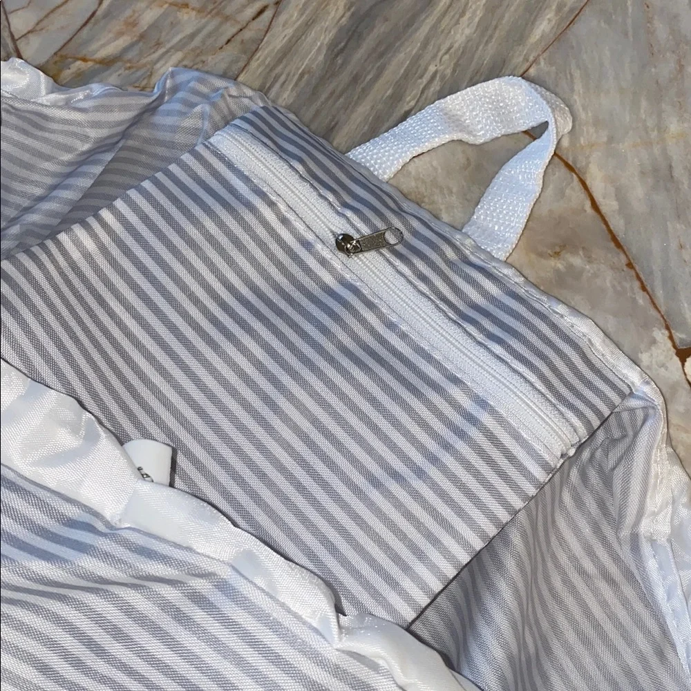 Mainstays Gray and White Striped Duvet Cover